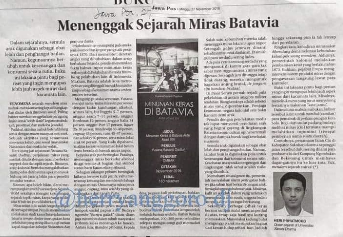 Menenggak Sejarah Miras Batavia