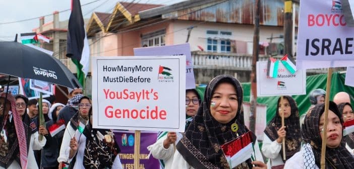 Ribuan Massa Free Palestine Network Tumpah Ruah di Majene Sulbar