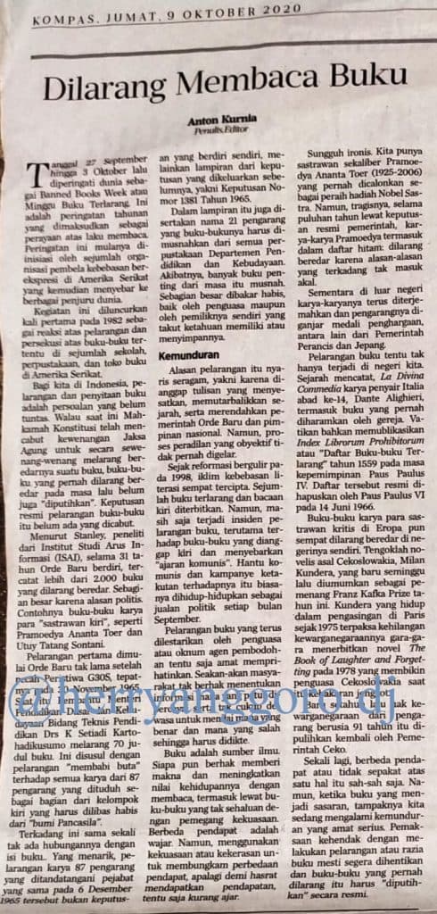 Dilarang Membaca Buku